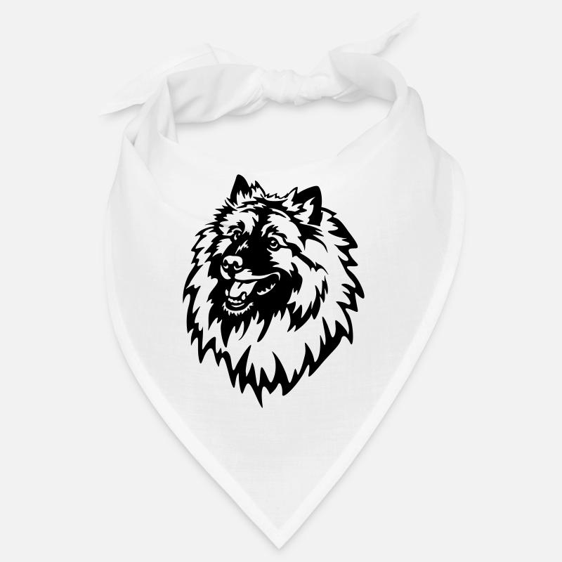 Wolfsspitz Kopf Bandana