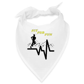 Jogging - Bandana - Weiß - Vorne