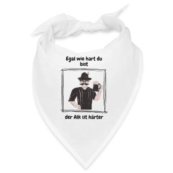 egal wie hart du bist - Bandana - Weiß - Vorne