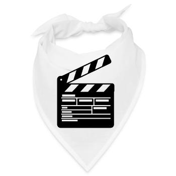 Kino Filmklappe Regie führen - Bandana - Weiß - Vorne