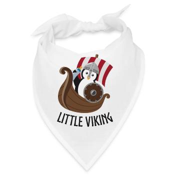 Kleiner Wikinger Pinguin - Bandana - Weiß - Vorne