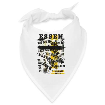 Essen Deutschland Stadt Skyline Heimat Liebe - Bandana - Weiß - Vorne