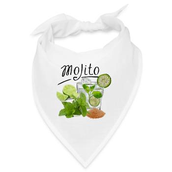Mojito Drink ART - Bandana - Weiß - Vorne