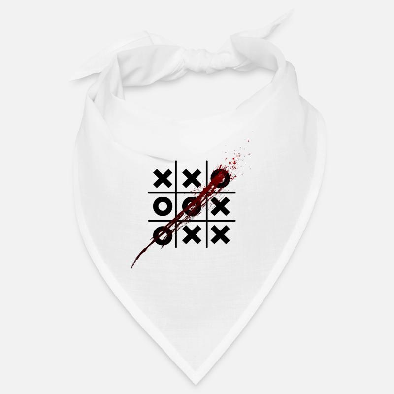Tic Tac Toe - Bandana - Weiß