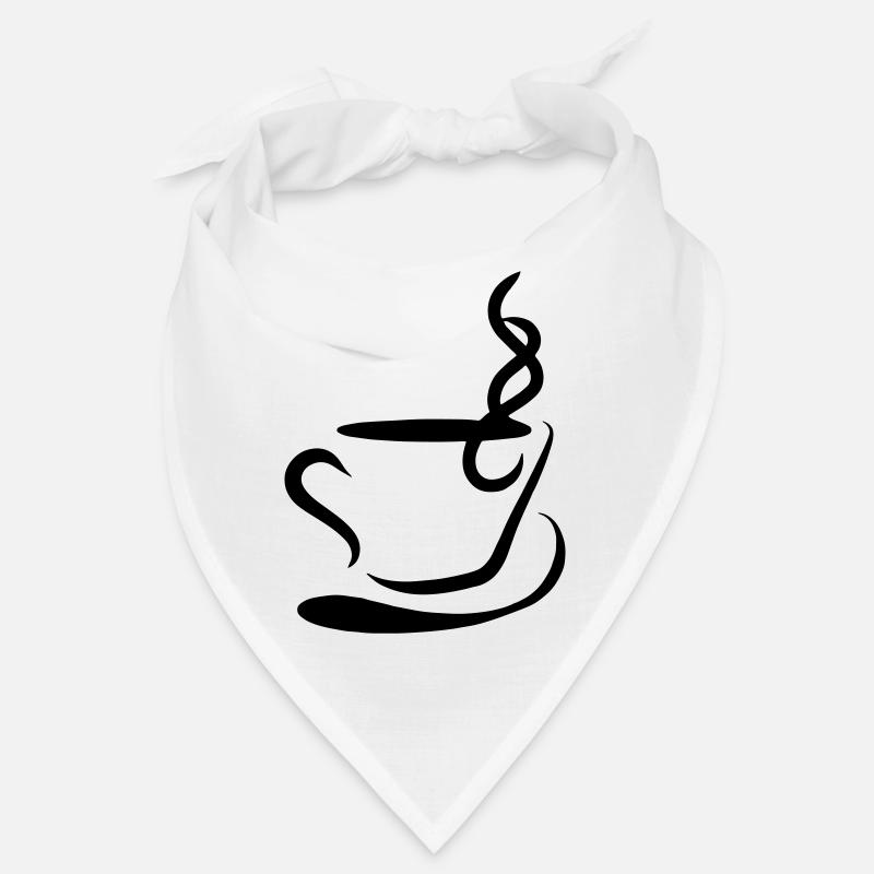 Kaffee Illustration Geschenkidee für Kaffeetrinker Bandana