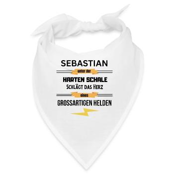 Sebastian harte Schale eines Großartigen Helden - Bandana - Weiß - Vorne