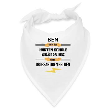 Ben unter harte Schale eines Großartigen Helden - Bandana - Weiß - Vorne
