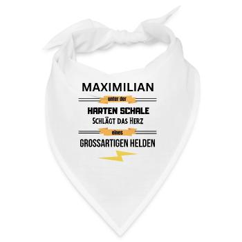 Maximilian harte Schale eines Großartigen Helden - Bandana - Weiß - Vorne