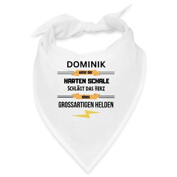 Dominik harte Schale eines Großartigen Helden - Bandana - Weiß - Vorne