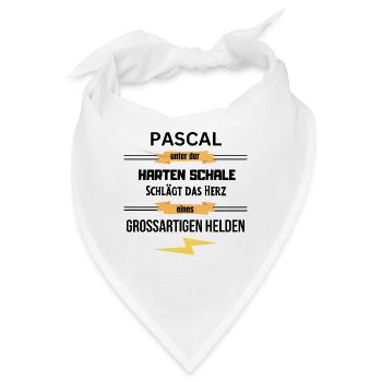 Pascal unter harte Schale eines Großartigen Helden - Bandana - Weiß - Vorne
