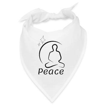 Friede - Bandana - Weiß - Vorne