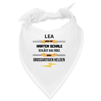 Lea unter harte Schale eines Großartigen Helden - Bandana - Weiß - Vorne