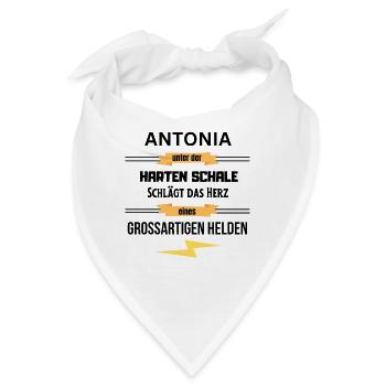Antonia unter harte Schale eines Großartigen Helde - Bandana - Weiß - Vorne