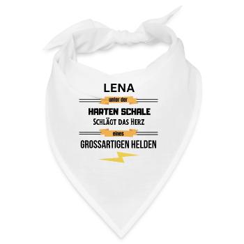 Lena unter harte Schale eines Großartigen Helden - Bandana - Weiß - Vorne