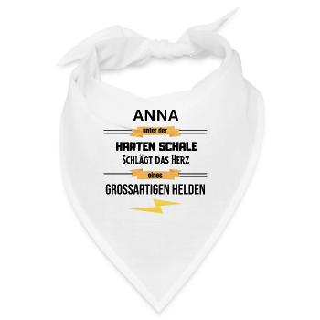 Anna unter harte Schale eines Großartigen Helden - Bandana - Weiß - Vorne