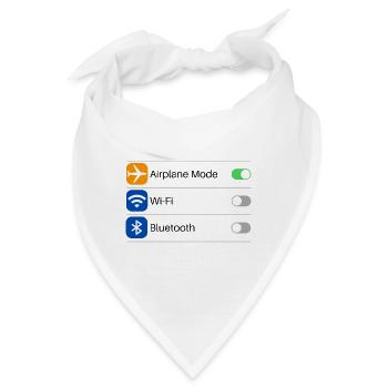 Flugmodus Einstellung - Bandana - Weiß - Vorne