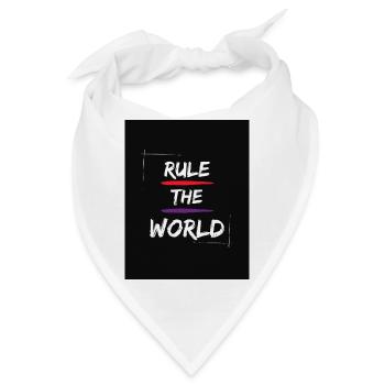 Regel die Welt - Bandana - Weiß - Vorne