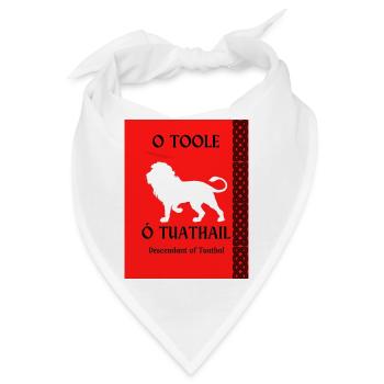 O Toole Nachname - Bandana - Weiß - Vorne