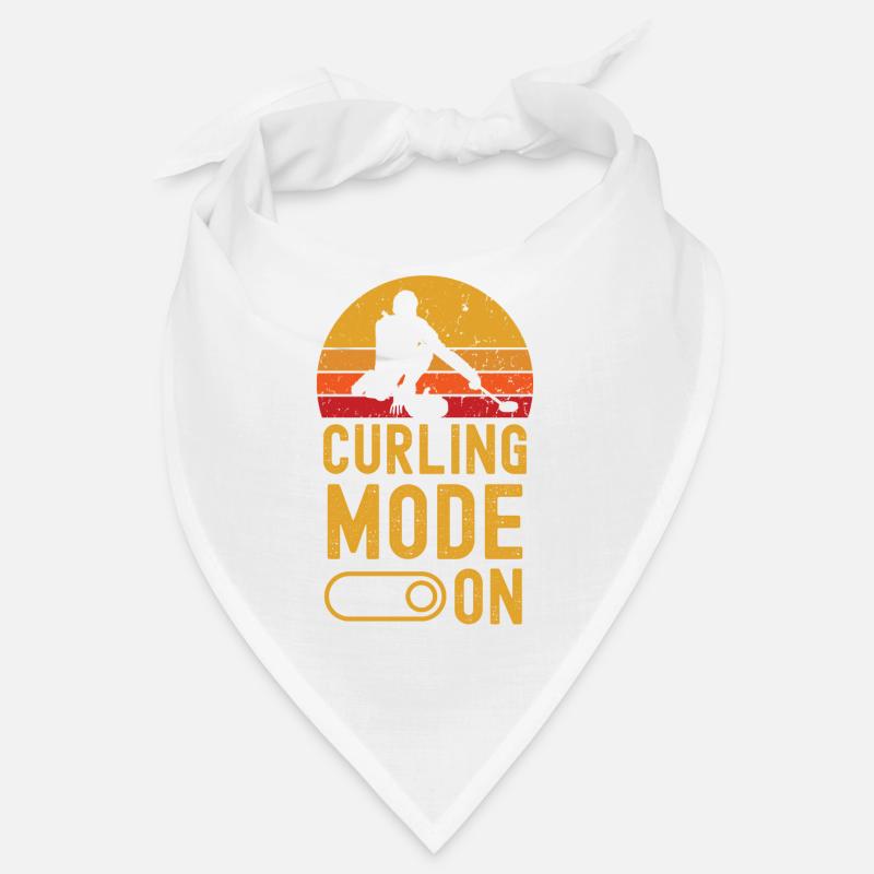Curling Mode on retro vintage Bandana