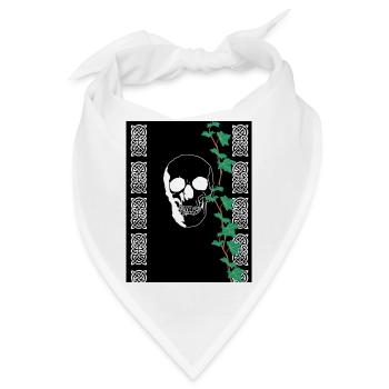 Weißer Schädel - Bandana - Weiß - Vorne