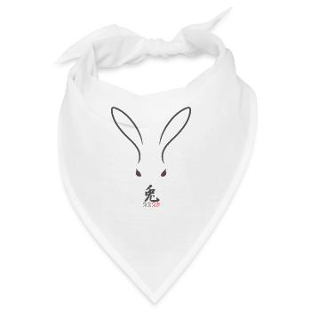 Year of the Rabbit 2023 - Jahr des Hasen Design - Bandana - Weiß - Vorne