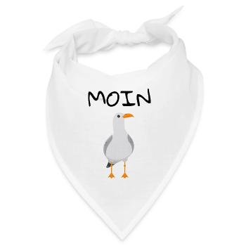 MOIN Möwe - Bandana - Weiß - Vorne