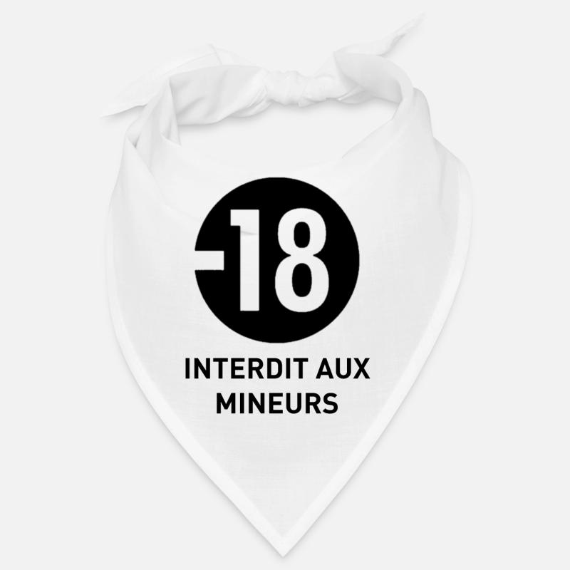 Interdit aux mineurs black Bandana