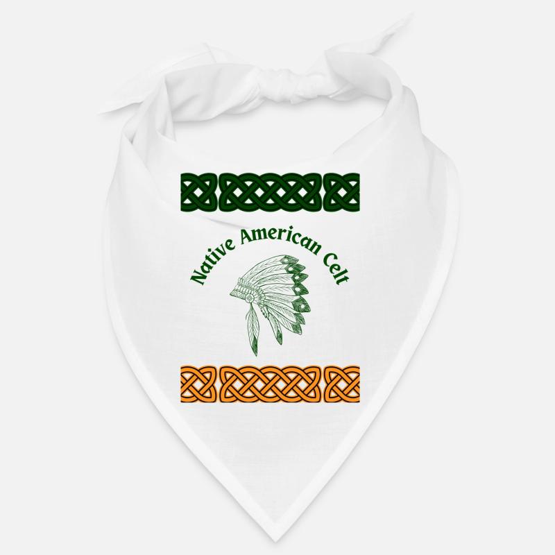 Celte amérindien - Bandana - blanc
