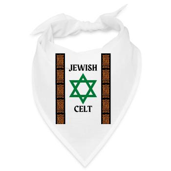 Jüdischer Kelt - Bandana - Weiß - Vorne