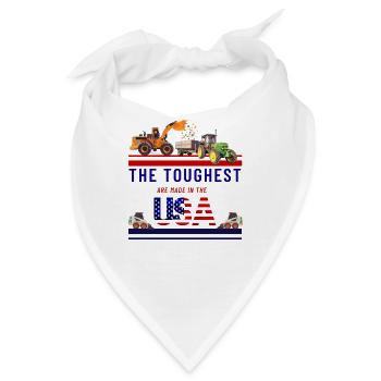 Schwermaschinen USA - Bandana - Weiß - Vorne