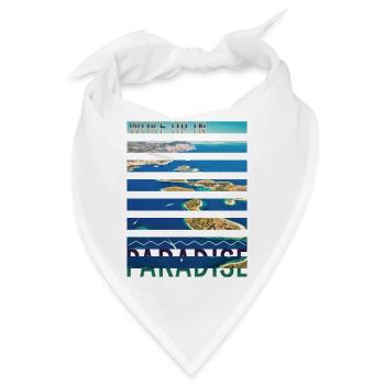 Kroatien Kroatien Hrvatska Kroatien Kroaten Paradies - Bandana - Weiß - Vorne