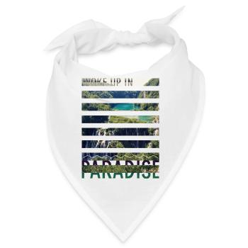Kroatien Kroatien Hrvatska Kroatien Kroaten Paradies - Bandana - Weiß - Vorne