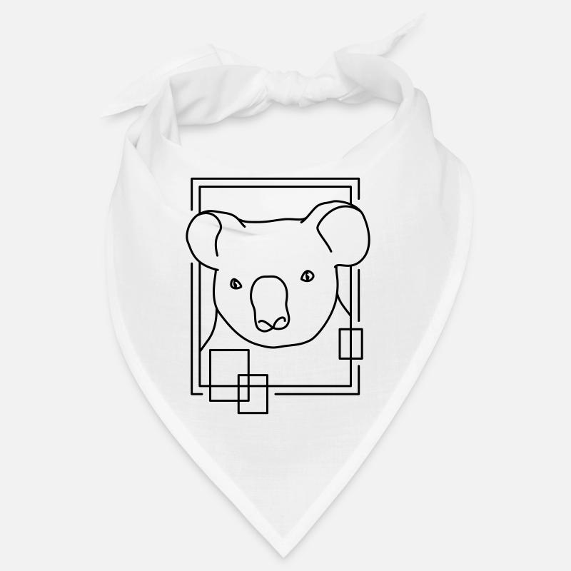 Koala en forme géométrique - Conception d’art au trait Bandana