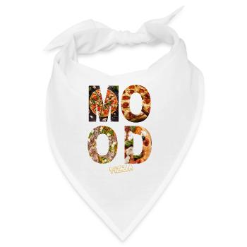 Mood Pizza - Bandana - Weiß - Vorne