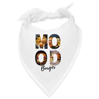 MOOD Burger Print - Bandana - Weiß - Vorne