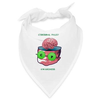 Zerebralparese Bewusstsein - Bandana - Weiß - Vorne