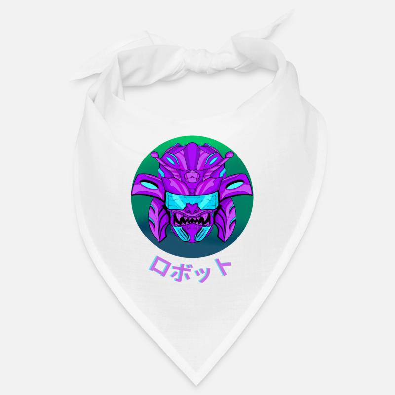 Futuristic Samurai - Bandana - white