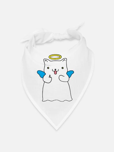 Mischievous angel - Bandana - white - Front