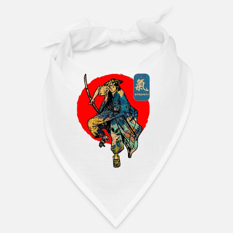 Samurai Warrior Sword Japanese Art Force Kanji Bandana