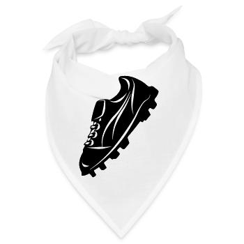 Fußballschuh transparente Schattenfigur - Bandana - Weiß - Vorne