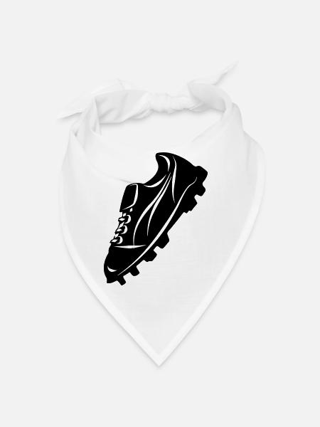 Fußballschuh transparente Schattenfigur - Bandana - Weiß - Vorne