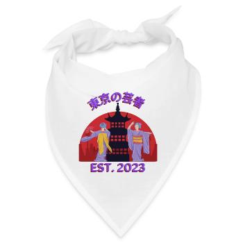 Geisha‘s Dancing - Bandana - Weiß - Vorne
