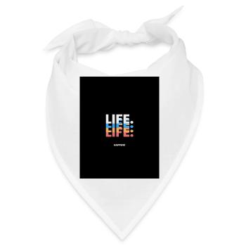 LEBEN - Bandana - Weiß - Vorne