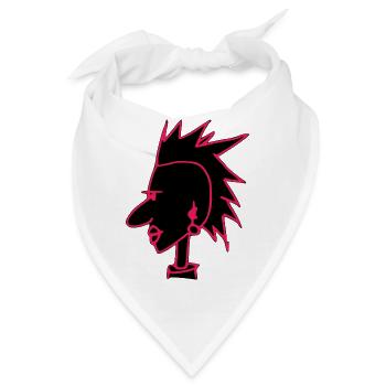Cyber-Punk - Bandana - Weiß - Vorne
