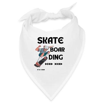 Skateboarding by kk-urban - Bandana - Weiß - Vorne