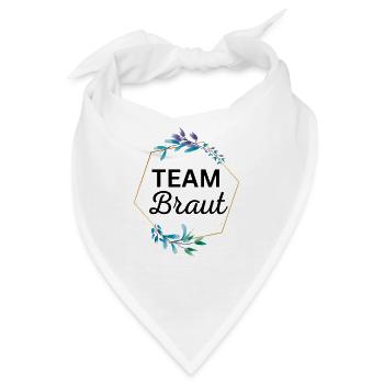 Team Braut JGA - Bandana - Weiß - Vorne