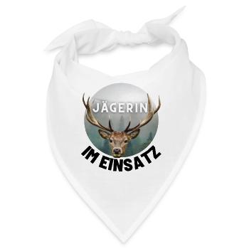 Jagd - Jäger - Jägerin - jagen - Hirsch - Bandana - Weiß - Vorne