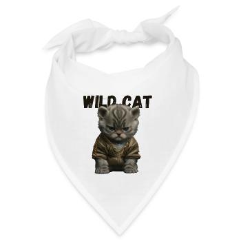 Wildkatze - Bandana - Weiß - Vorne