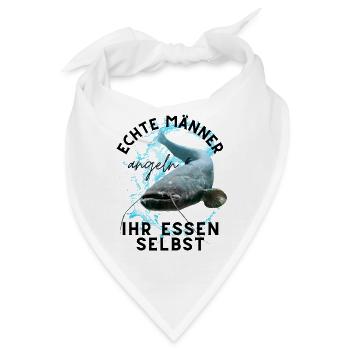 ECHTE MÄNNER - Angler angeln ANGEL - Bandana - Weiß - Vorne