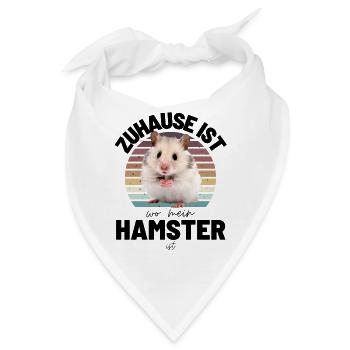 HAMSTER Zuhause ist, wo mein HAMSTER ist - Bandana - Weiß - Vorne
